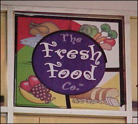 Welcome to D-Hall, now operating as the Fresh Food Company! Note the new dinner hours. Now instead of 5:00 to 8:00, dinner is from 4:30 to 7:30. According to the folks who work at D-Hall, they do more business at 4:30 than they did at 7:30.