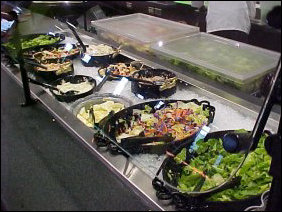 The Produce Market takes the salad bar approach and gives it a new feel, with the special serving trays for the lettuce and such.