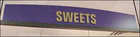 Ah, dessert, now in one central location, called Sweets. Formerly dessert was at the end of each of the three lines.