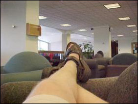 Now this is the life... laying across one of the airport lounge couches, collecting my thoughts...