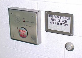 The Area of Rescue Assistance... only to be used if you physically cannot get down the stairs in an emergency, since in an emergency situation, elevators are out of service.