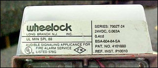 As you can see, the strobe of the Wheelock 7002T, at only 0.4 candela, is not very bright, but it's still an amazing signal.