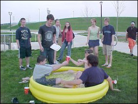 It was really a relax-a-thon here, as they have their food and drink from Festival nearby.