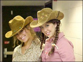 Cowgirls are another favorite, with these two girls complete with rope strung through a belt-loop.