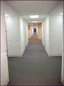 The corridors are still as long as ever, and stretch from stairwell to stairwell.