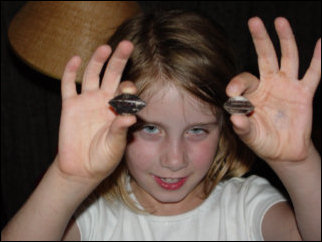 Jane gives us a better look at the shells she found...