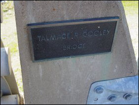 Turning off of South Main Street and heading towards High Street on Cantrell Avenue, we passed over the Talmage R. Cooley bridge, built in the 1960s as part of infrastructure improvements.