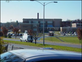 Beyond the houses is the new South High Street, now a dual-divided highway. Across South High Street is Harrisonburg High School.