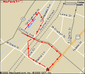 Map of our route
