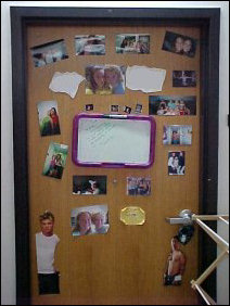 This door is alive with real photos and cutouts!