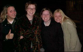 Some of our friends from the November 2000 Web Cam archive stop on their way to the Festival for a photo.