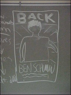 One day before Economics, we were talking about The Schumin Web, and the "Back" quote came up (Quote Archives, Fourth Quarter 2000).  Since there was no computer in Zane Showker 202, I explained with an illustration of it.