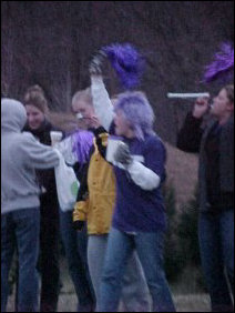 As you can see, pom-poms and noisemakers are the order of the day.