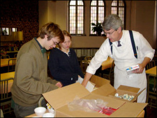 At East End Cooperative Ministry, housed in the church where we were staying, we got some of the fixings ready for the soup kitchen's lunch.